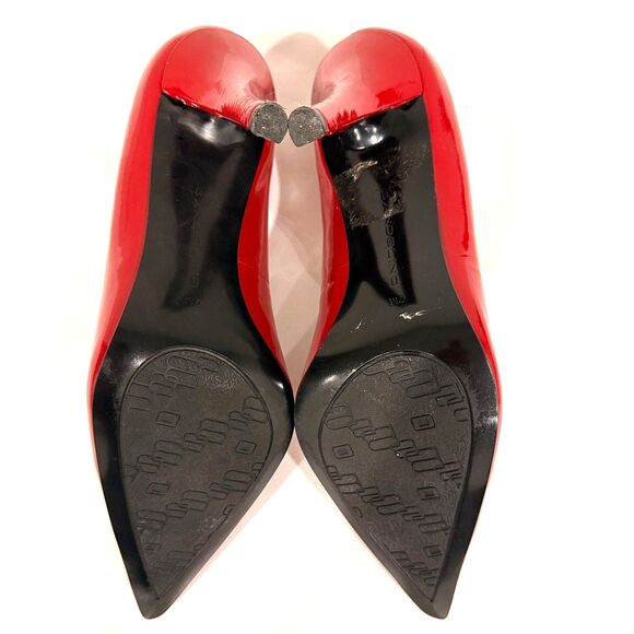 Stunning Bandolino Red Patent Pointed Toe Stiletto Pumps Size 7 - Picture 3 of 7
